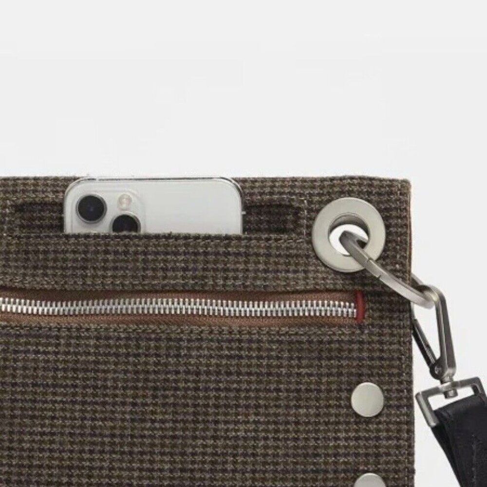 HAMMITT Montana Reversible Small EDISON HOUNDSTOOTH Crossbody Bag - Picture 2 of 7